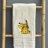 Toalha Bordada com Pikachu