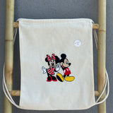 Saco Bordado com Minnie e Mickey