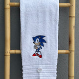 Toalha Bordada com Sonic