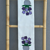 Pano com 2 bordados - Tulipas